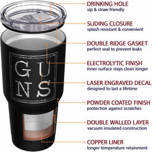 Load image into Gallery viewer, G-U-N-S stainless steel tumbler