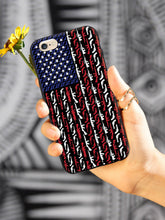 Load image into Gallery viewer, American Flag in Guns - Patriotic Colors Case