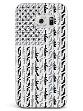 Load image into Gallery viewer, American Flag in Guns - Black and White Case