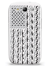 Load image into Gallery viewer, American Flag in Guns - Black and White Case