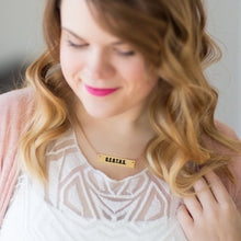Load image into Gallery viewer, G.E.O.T.U.S. Gold Bar Necklace