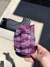 Load image into Gallery viewer, Swarovski Crystal Encrusted Kydex OWB Outside the Waistband Holster