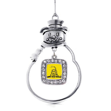 Load image into Gallery viewer, Don't Tread on Me Square Holiday Ornament