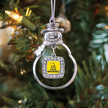 Load image into Gallery viewer, Don't Tread on Me Square Holiday Ornament