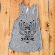Load image into Gallery viewer, Heraldic Eagle with Shield Women's Racerback Tank Top