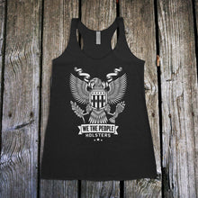Load image into Gallery viewer, Heraldic Eagle with Shield Women's Racerback Tank Top