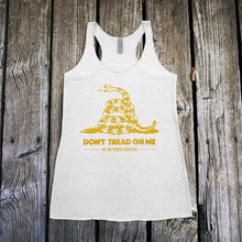 Load image into Gallery viewer, Don't Tread on Me Women's Racerback Tank Top