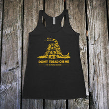 Load image into Gallery viewer, Don't Tread on Me Women's Racerback Tank Top