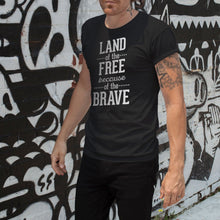 Load image into Gallery viewer, Land of the Free Unisex Black T-Shirt
