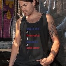 Load image into Gallery viewer, All things American Black Tank Top