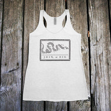Load image into Gallery viewer, Join or Die Racerback Tank Top