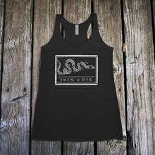 Load image into Gallery viewer, Join or Die Racerback Tank Top