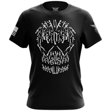 Load image into Gallery viewer, Gun skull short sleeve shirt
