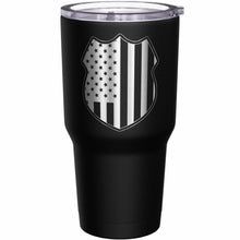 Load image into Gallery viewer, Police shield stainless steel tumbler
