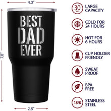 Load image into Gallery viewer, Best-dad-ever-stainless-steel-tumbler
