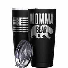 Load image into Gallery viewer, Momma bear stainless steel tumbler
