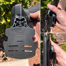 Load image into Gallery viewer, Carbon Fiber  OWB (Outside the waistband) Paddle holster Custom Designed Paddle PRE-SALE
