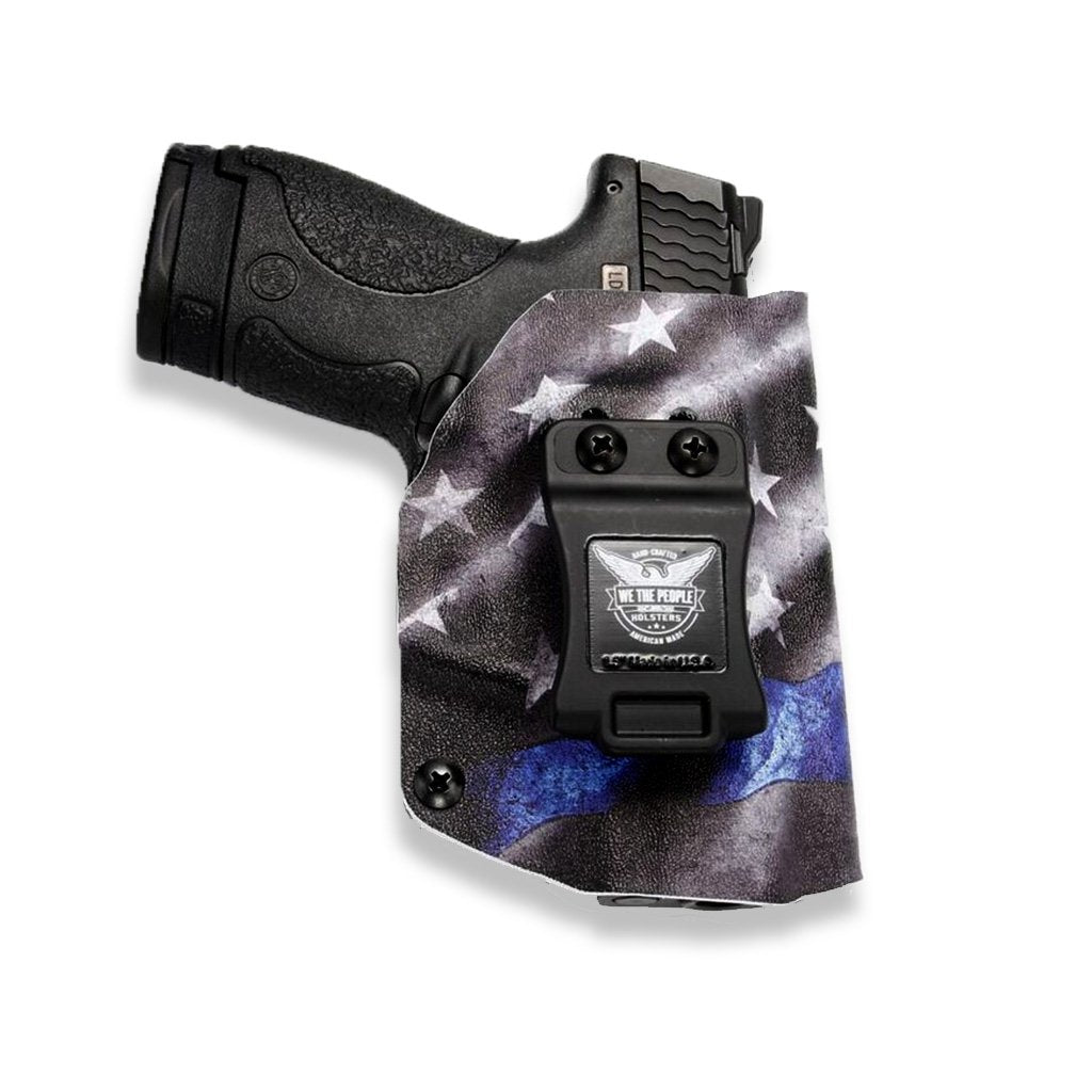 Thin Blue Line Custom Printed Holster - IWB Kydex Holster - Law Enforcement Support Holster
