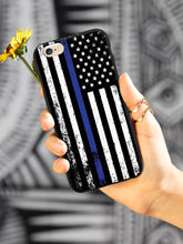 Load image into Gallery viewer, Downward-american-flag-thin-blue-line-case
