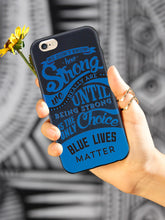 Load image into Gallery viewer, How-strong-blue-lives-matter-black-case
