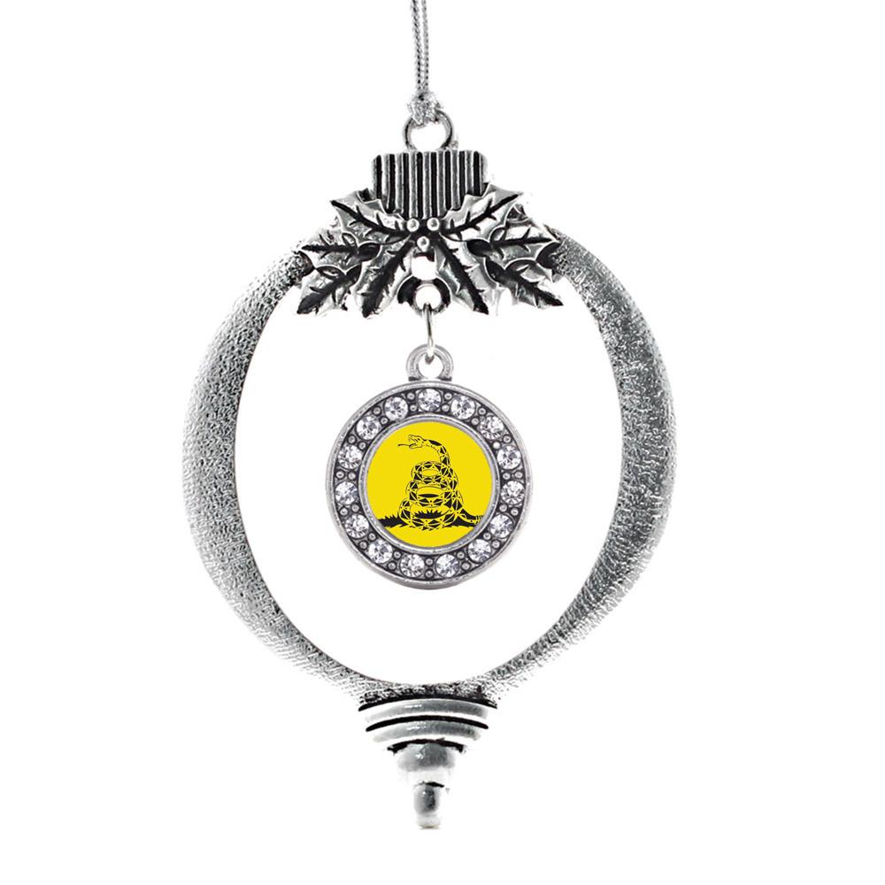 Don't Tread on Me Circle Holiday Ornament