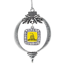 Load image into Gallery viewer, Don&#39;t Tread on Me Square Holiday Ornament
