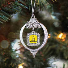 Load image into Gallery viewer, Don&#39;t Tread on Me Square Holiday Ornament
