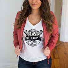 Load image into Gallery viewer, We The People Deep V-Neck T-Shirt
