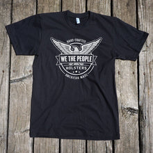 Load image into Gallery viewer, We The People Logo Short Sleeve Unisex Black T-shirt
