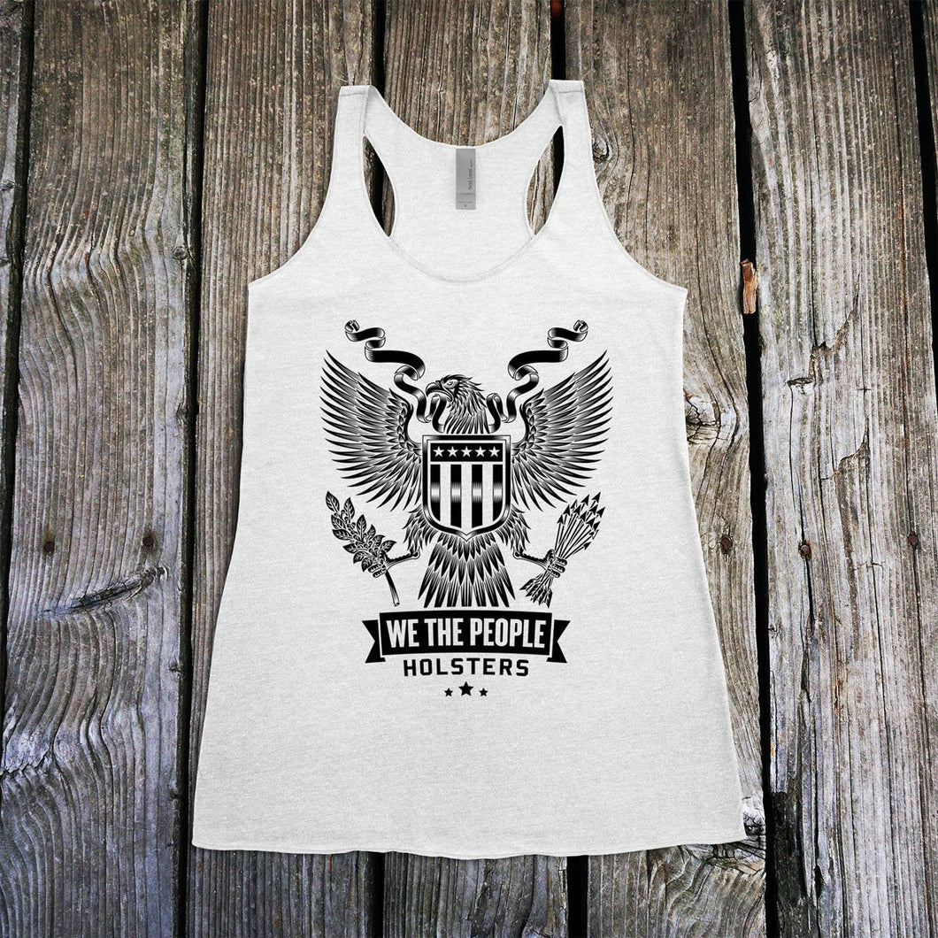 Heraldic Eagle with Shield Women's Racerback Tank Top