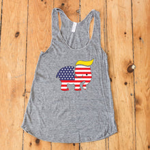 Load image into Gallery viewer, Trumpican Logo Women&#39;s Racerback Tank Top
