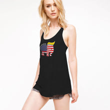 Load image into Gallery viewer, Trumpican Logo Women&#39;s Racerback Tank Top
