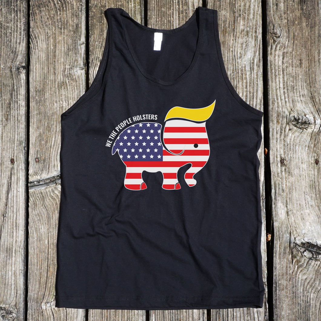 Trumpican Logo Men's Black Tank Top