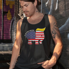 Load image into Gallery viewer, Trumpican Logo Men&#39;s Black Tank Top
