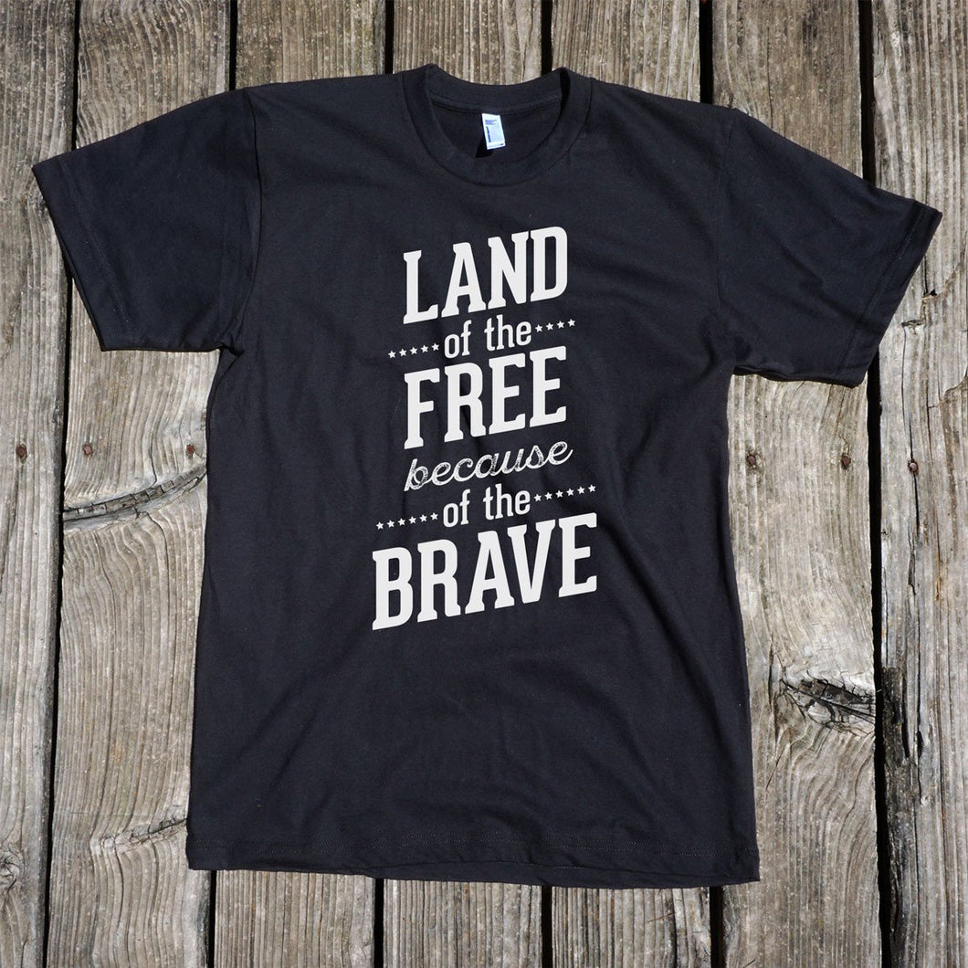 Land of the Free Unisex Black T-Shirt