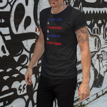 Load image into Gallery viewer, All things American Unisex Black T-Shirt
