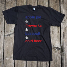 Load image into Gallery viewer, All things American Unisex Black T-Shirt
