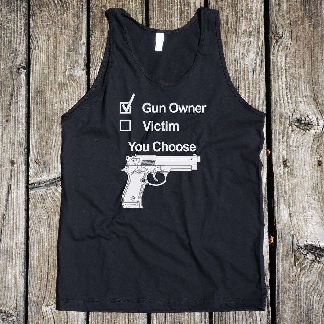 Gun Owner or Victim? You Choose Black Tank Top