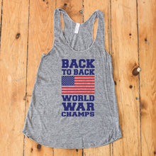 Load image into Gallery viewer, Back to Back World War Champs Racerback Tank Top
