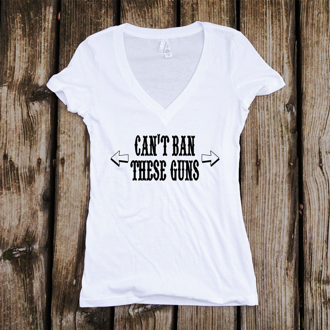 Can't Ban These Guns Deep V-Neck T-Shirt