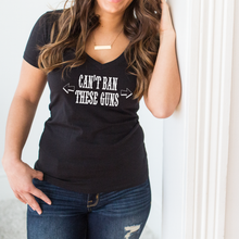 Load image into Gallery viewer, Can&#39;t Ban These Guns Deep V-Neck T-Shirt

